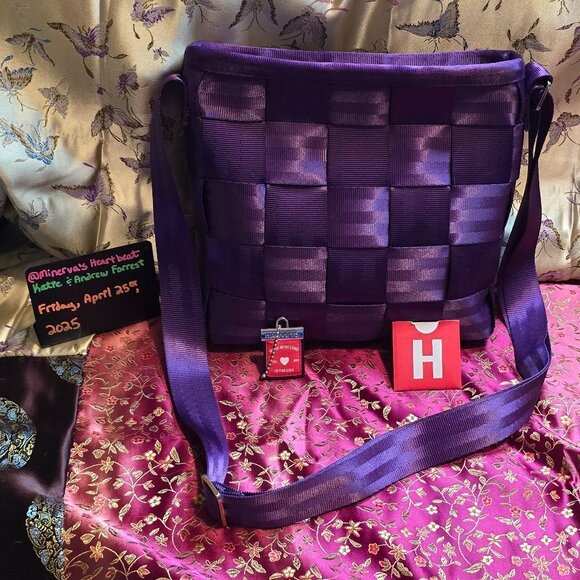 Harveys Handbags - Harveys Seatbelt Mini Messenger Mulberry Purple